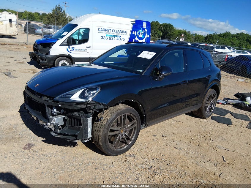 2023 Porsche Cayenne VIN WP1AA2AY2PDA07986 IAAI salvage auction — FRONT END, Salvage (North Carolina), sold $26,850 on 2026-07-20 (photo 2)