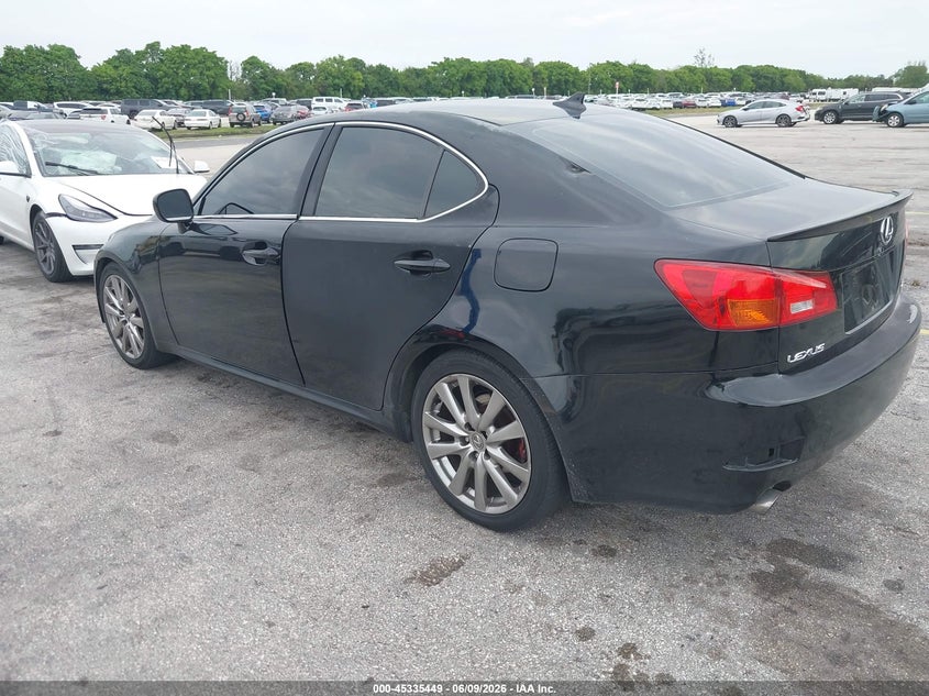 2007 Lexus Is 250 VIN JTHBK262475039919 IAAI salvage auction — LEFT & RIGHT, Rebuildable (Florida), sold $400 on 2026-07-09 (photo 3)