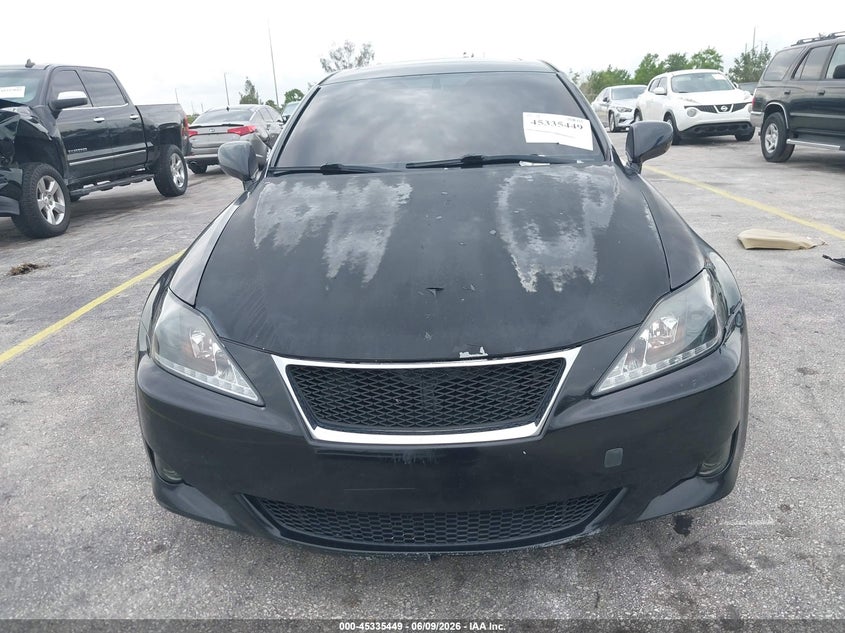 2007 Lexus Is 250 VIN JTHBK262475039919 IAAI salvage auction — LEFT & RIGHT, Rebuildable (Florida), sold $400 on 2026-07-09 (photo 6)