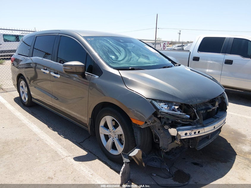 2019 Honda Odyssey VIN 5FNRL6H52KB072744 IAAI salvage auction — FRONT END, Salvage Title, sold $6,300 on 2026-07-22 (photo 1)
