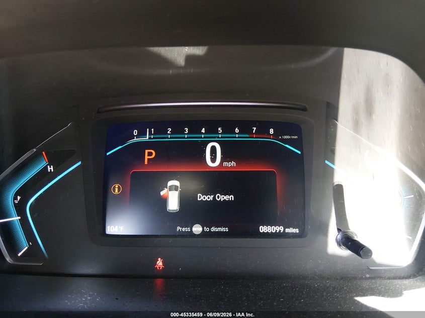 2019 Honda Odyssey VIN 5FNRL6H52KB072744 IAAI salvage auction — FRONT END, Salvage Title, sold $6,300 on 2026-07-22 (photo 7)