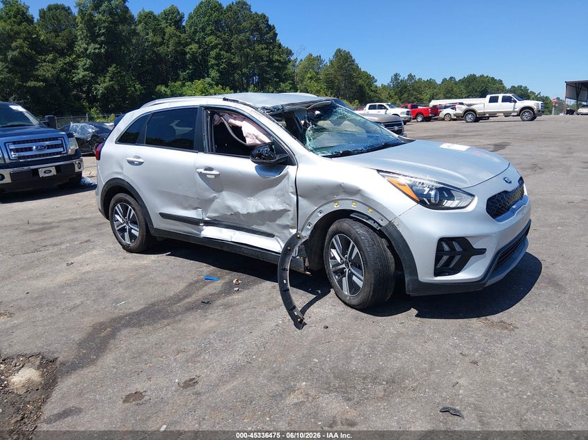 2020 Kia Niro VIN KNDCB3LC3L5439425 IAAI salvage auction — ROLLOVER, Salvage Title, sold $1,150 on 2026-08-02 (photo 1)