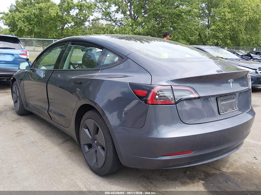 2023 Tesla Model 3 VIN 5YJ3E1EAXPF676814 IAAI salvage auction — FRONT END, Salvage Title, sold $8,900 on 2026-09-03 (photo 3)