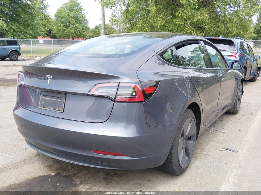 2023 Tesla Model 3 VIN 5YJ3E1EAXPF676814 IAAI salvage auction — FRONT END, Salvage Title, sold $8,900 on 2026-09-03 (photo 4)