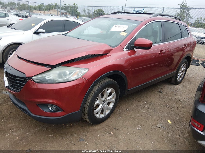 2013 Mazda Cx-9 VIN JM3TB2CA6D0409561 IAAI salvage auction — FRONT END, Salvage Title, sold $400 on 2026-07-09 (photo 2)