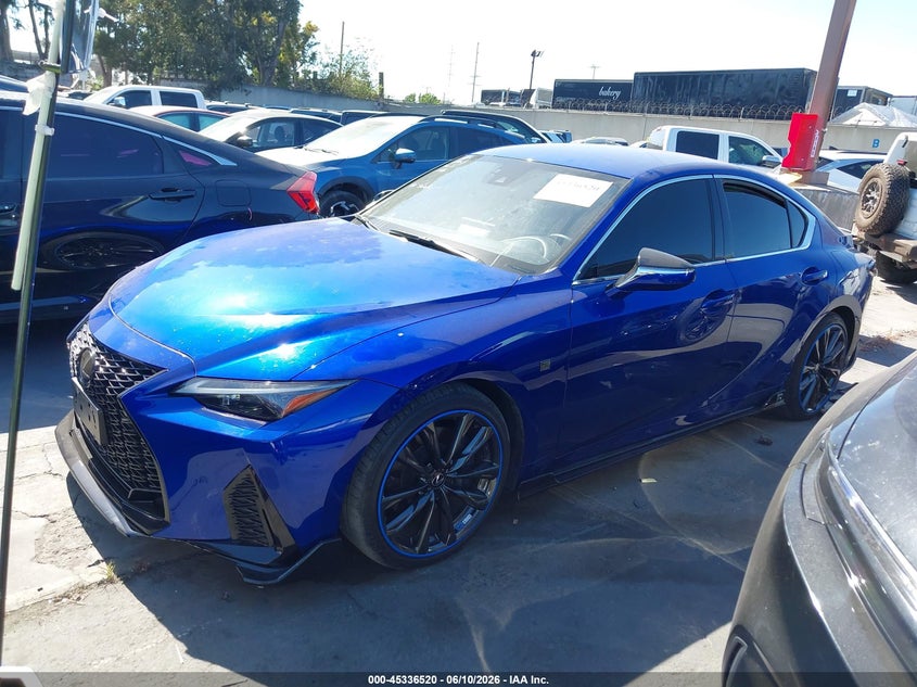 2024 Lexus Is VIN JTHBA1D2XR5131166 IAAI salvage auction — VANDALISM, Salvage Title, sold $21,500 on 2026-08-05 (photo 2)