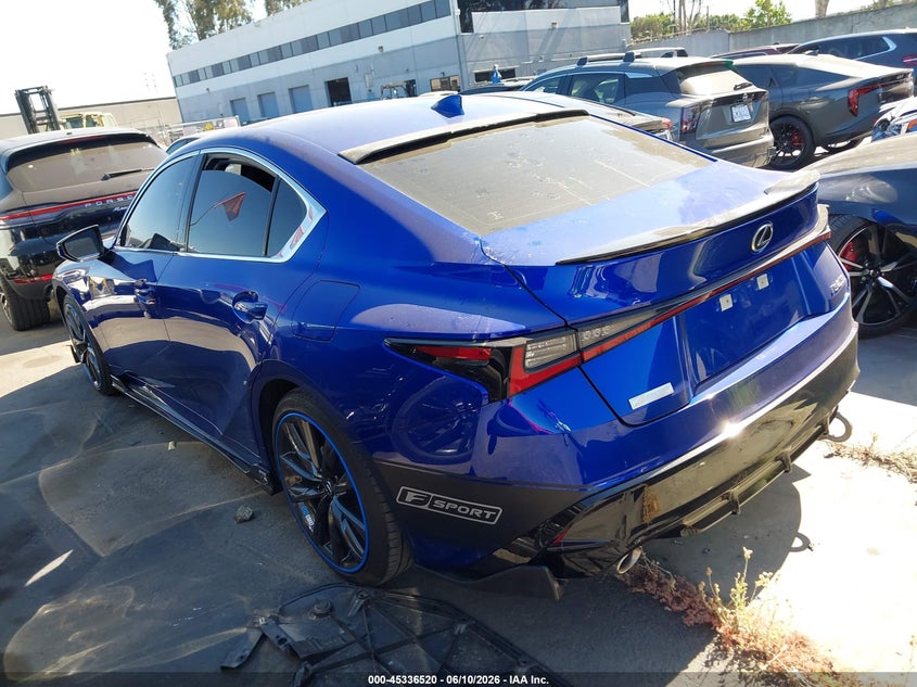 2024 Lexus Is VIN JTHBA1D2XR5131166 IAAI salvage auction — VANDALISM, Salvage Title, sold $21,500 on 2026-08-05 (photo 3)