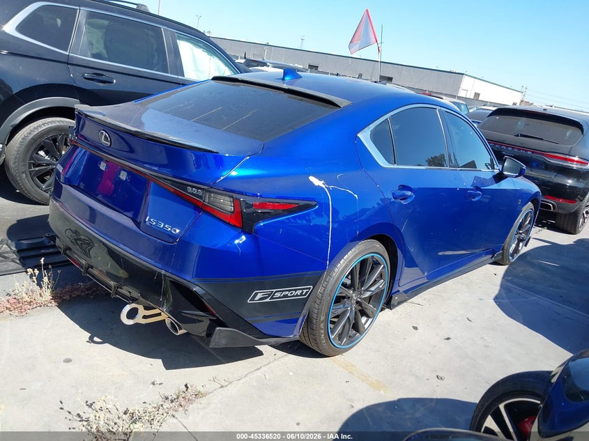 2024 Lexus Is VIN JTHBA1D2XR5131166 IAAI salvage auction — VANDALISM, Salvage Title, sold $21,500 on 2026-08-05 (photo 4)
