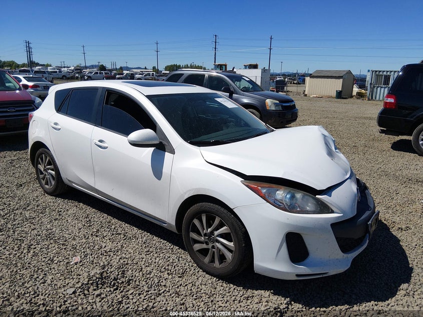 2013 Mazda 3 VIN JM1BL1MP6D1737555 IAAI salvage auction — FRONT END, Salvage (California), sold $425 on 2026-07-27 (photo 1)