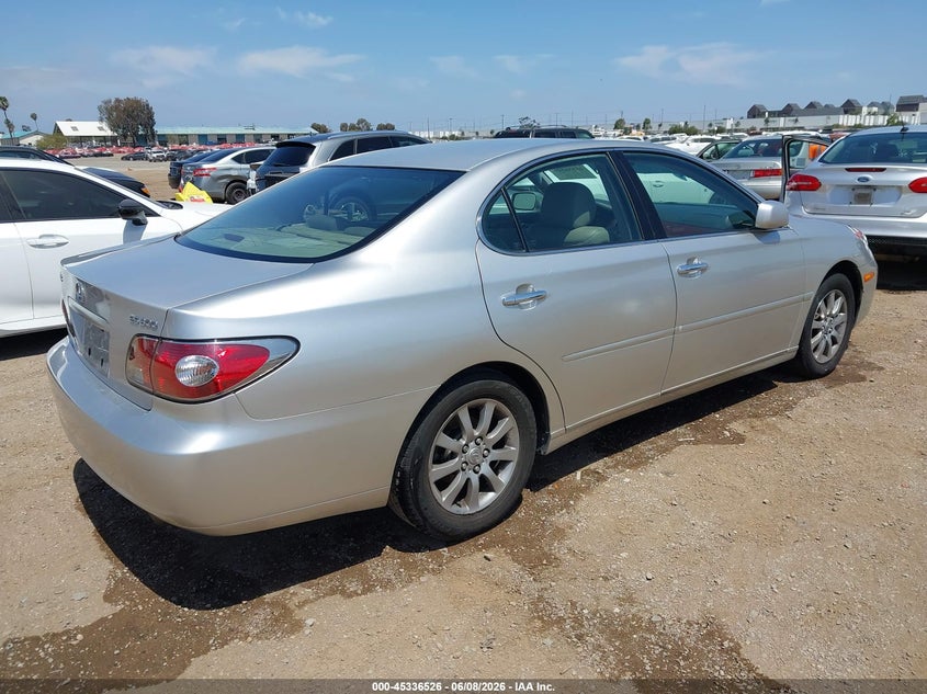 2003 Lexus ES VIN JTHBF30G030116128 IAAI salvage auction — NORMAL WEAR, Clear - Dealer Only (California), sold $275 on 2026-07-13 (photo 4)