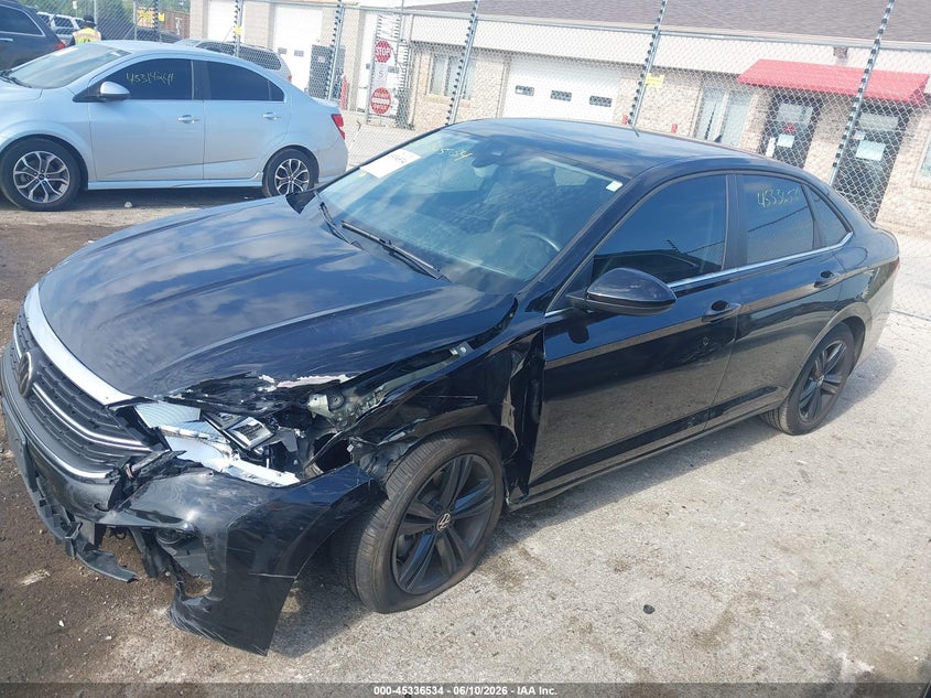 2024 Volkswagen Jetta VIN 3VW7M7BU6RM022443 IAAI salvage auction — LEFT FRONT, Salvage Title, sold $25 on 2026-07-31 (photo 2)