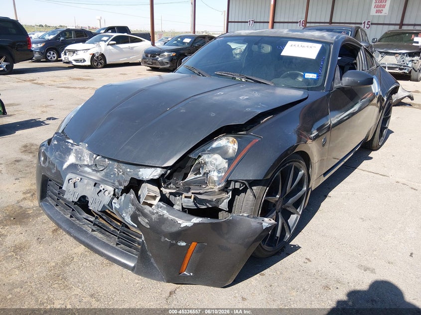 2004 Nissan 350z VIN JN1AZ34D84M103127 IAAI salvage auction — FRONT & REAR, Salvage (Texas), sold $675 on 2026-07-29 (photo 2)