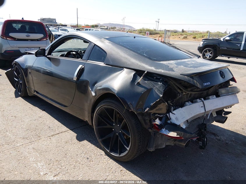 2004 Nissan 350z VIN JN1AZ34D84M103127 IAAI salvage auction — FRONT & REAR, Salvage (Texas), sold $675 on 2026-07-29 (photo 3)