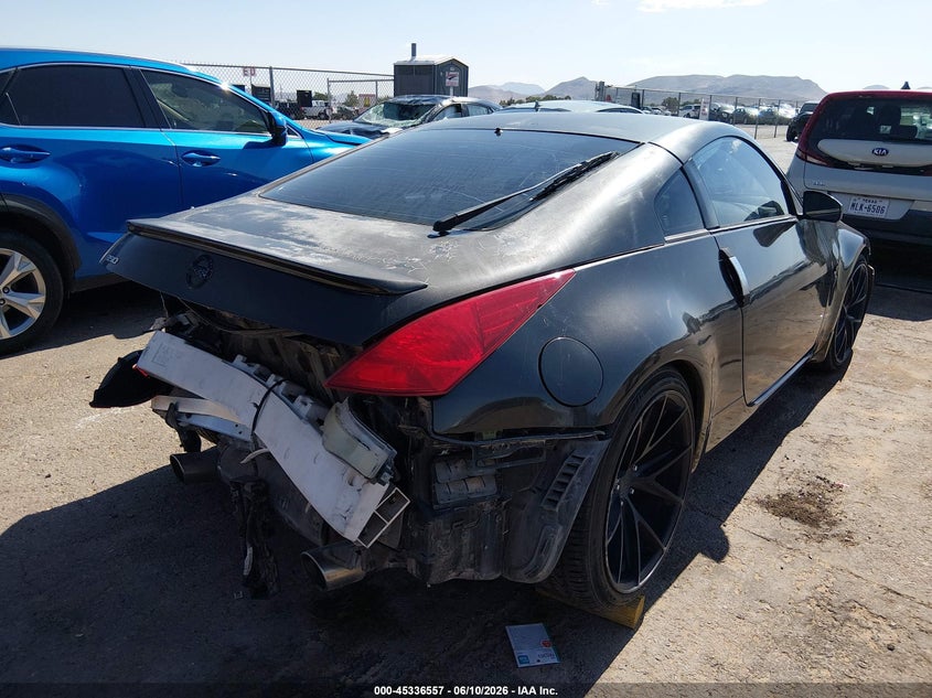 2004 Nissan 350z VIN JN1AZ34D84M103127 IAAI salvage auction — FRONT & REAR, Salvage (Texas), sold $675 on 2026-07-29 (photo 4)