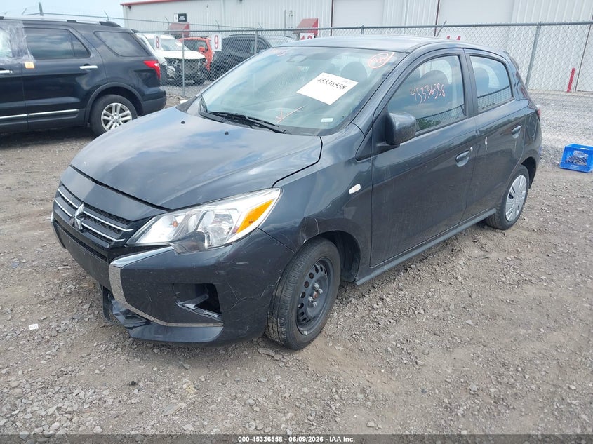 2024 Mitsubishi Mirage VIN ML32AUHJ7RH026770 IAAI salvage auction — FRONT END, Clear (Colorado), sold $5,550 on 2026-07-09 (photo 2)