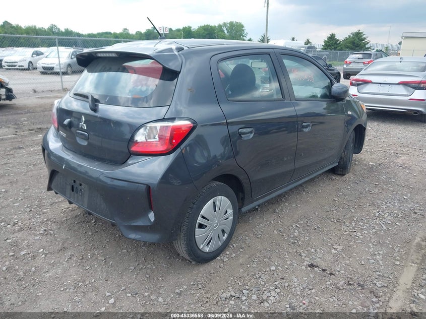 2024 Mitsubishi Mirage VIN ML32AUHJ7RH026770 IAAI salvage auction — FRONT END, Clear (Colorado), sold $5,550 on 2026-07-09 (photo 4)