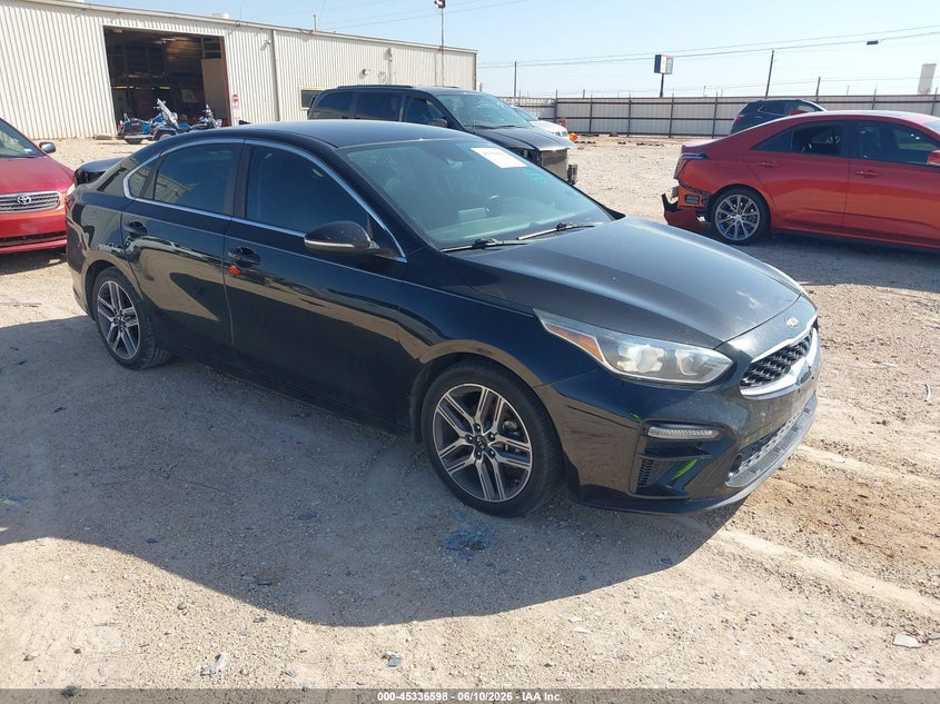 2019 Kia Forte VIN 3KPF54AD0KE029643 IAAI salvage auction — REAR END, Original (Texas), sold $1,750 on 2026-08-27 (photo 1)