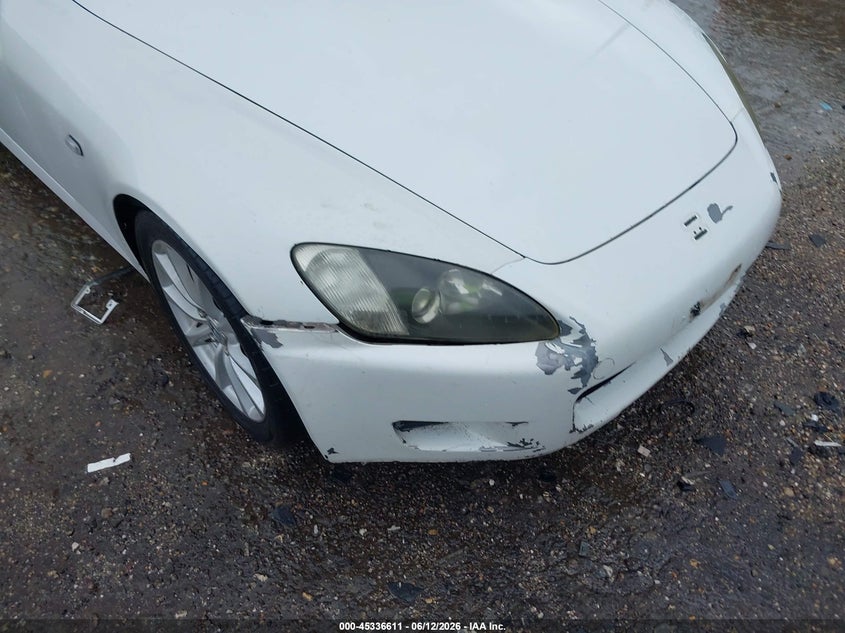 2000 Honda S2000 VIN JHMAP114XYT003049 IAAI salvage auction — FRONT END, Original (Texas), sold $5,000 on 2026-07-23 (photo 6)
