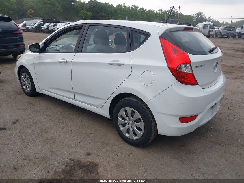 2016 Hyundai Accent VIN KMHCT5AE0GU246959 IAAI salvage auction — LEFT & RIGHT, Salvage - Greater Than 75% (Maryland), sold $800 on 2026-07-14 (photo 3)