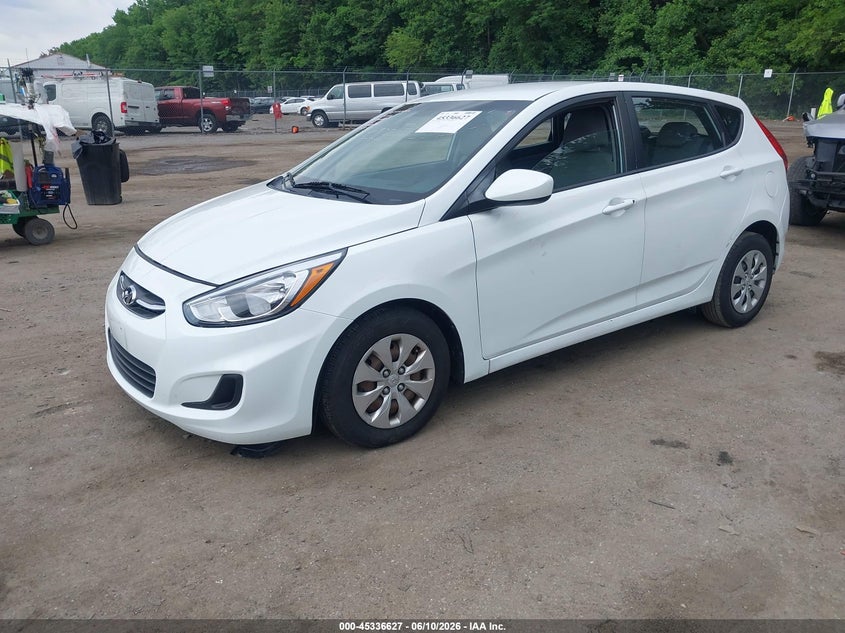 2016 Hyundai Accent VIN KMHCT5AE0GU246959 IAAI salvage auction — LEFT & RIGHT, Salvage - Greater Than 75% (Maryland), sold $800 on 2026-07-14 (photo 2)