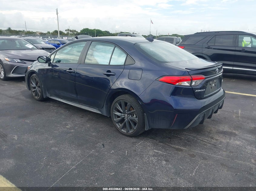 2025 Toyota Corolla VIN 5YFS4MCE1SP233437 IAAI salvage auction — RIGHT FRONT, Rebuildable (Florida), sold $7,775 on 2026-07-24 (photo 3)
