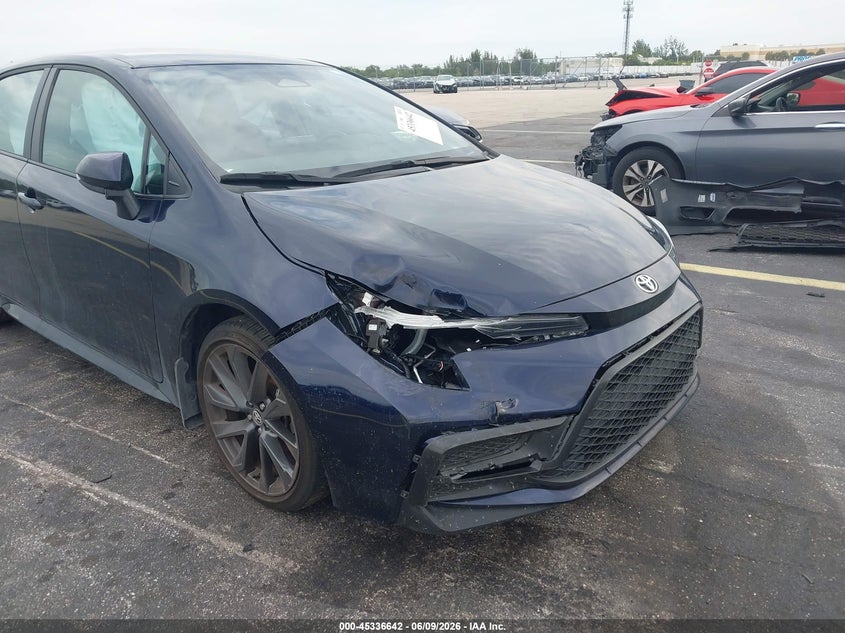 2025 Toyota Corolla VIN 5YFS4MCE1SP233437 IAAI salvage auction — RIGHT FRONT, Rebuildable (Florida), sold $7,775 on 2026-07-24 (photo 6)