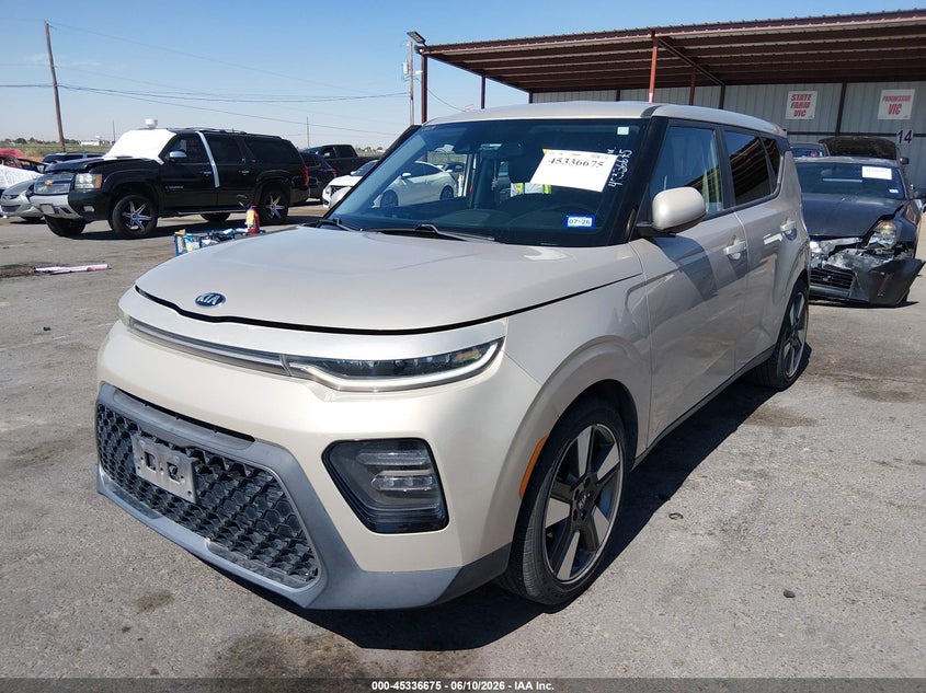 2020 Kia Soul VIN KNDJ33AUXL7051029 IAAI salvage auction — LEFT & RIGHT, Salvage (Texas), sold $2,350 on 2026-07-22 (photo 2)