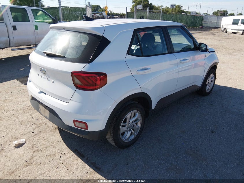 2021 Hyundai Venue VIN KMHRB8A35MU126261 IAAI salvage auction — FRONT END, Salvage Title, sold $2,950 on 2026-07-24 (photo 4)