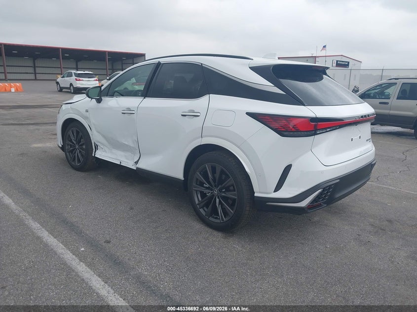 2026 Lexus Rx VIN 2T2BAMCA0TC138595 IAAI salvage auction — SIDE, Salvage Title, sold $29,500 on 2026-07-30 (photo 3)