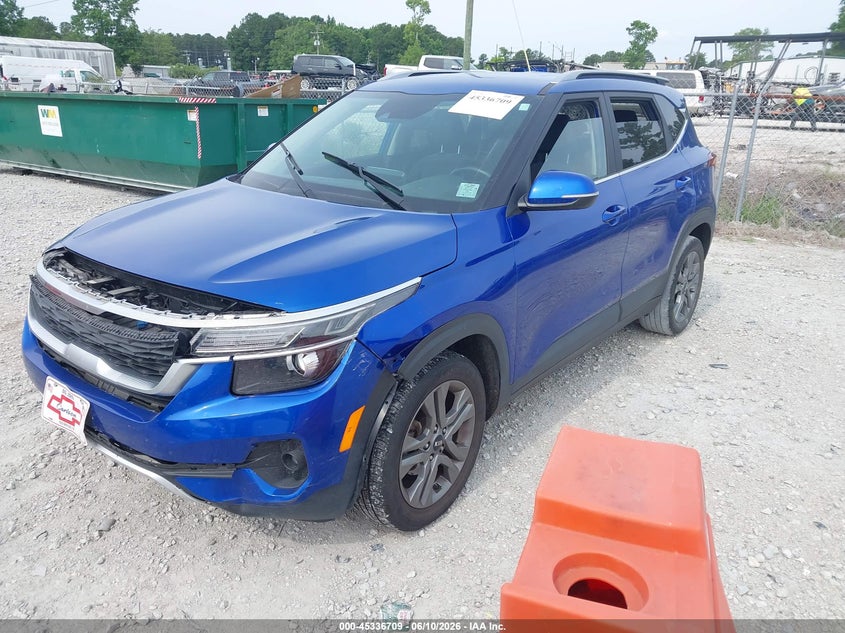 2021 Kia Seltos VIN KNDEU2AA7M7206362 IAAI salvage auction — FRONT END, Salvage Title, sold $2,400 on 2026-07-21 (photo 2)