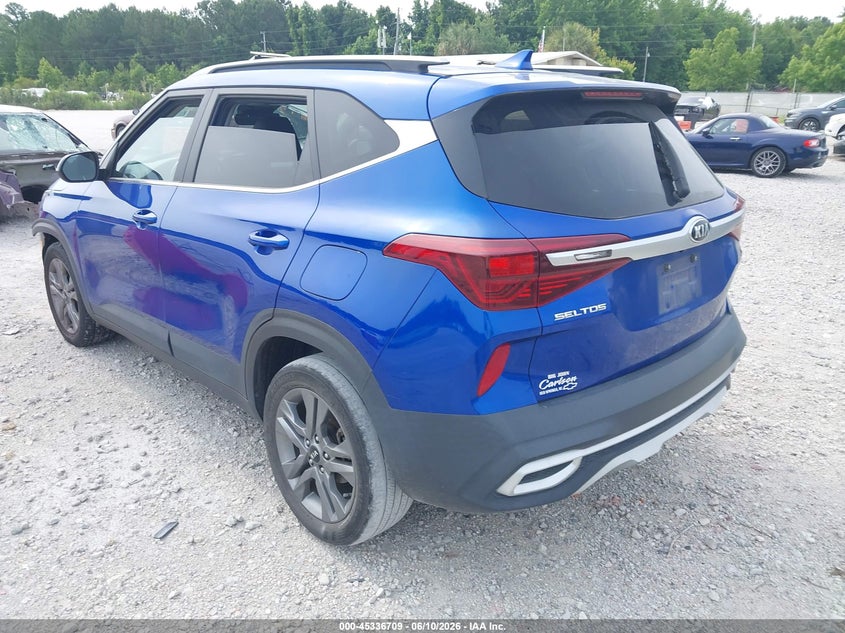 2021 Kia Seltos VIN KNDEU2AA7M7206362 IAAI salvage auction — FRONT END, Salvage Title, sold $2,400 on 2026-07-21 (photo 3)