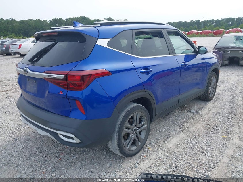 2021 Kia Seltos VIN KNDEU2AA7M7206362 IAAI salvage auction — FRONT END, Salvage Title, sold $2,400 on 2026-07-21 (photo 4)