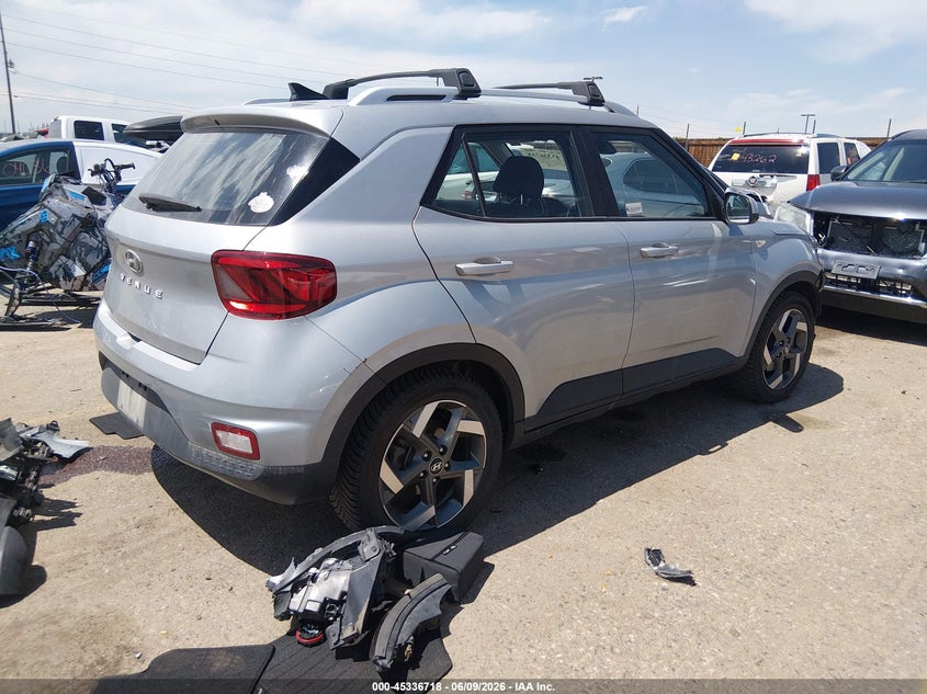2021 Hyundai Venue VIN KMHRC8A33MU100559 IAAI salvage auction — FRONT END, Salvage (Colorado), sold $3,050 on 2026-07-10 (photo 4)
