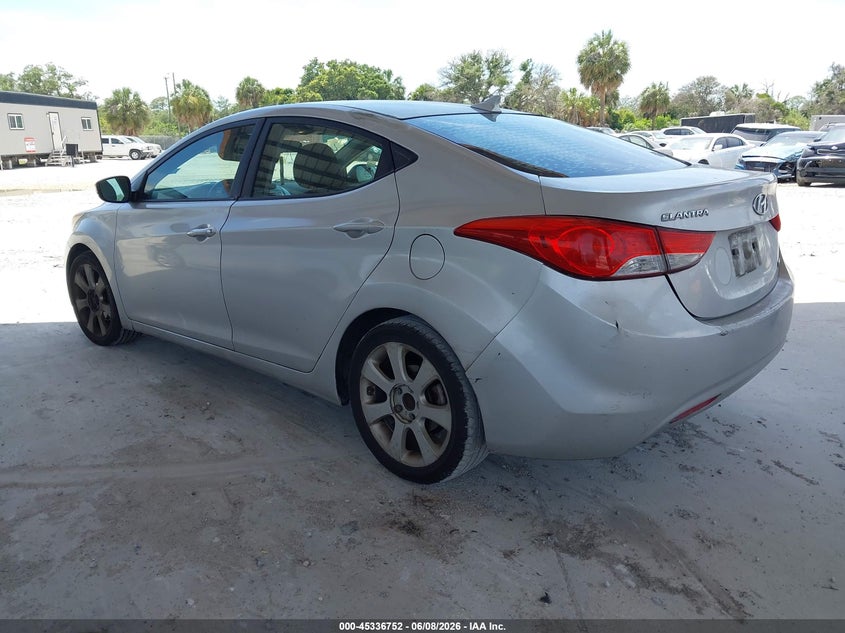2012 Hyundai Elantra VIN KMHDH4AE4CU313931 IAAI salvage auction — NORMAL WEAR, Clear (Florida), sold $450 on 2026-07-21 (photo 3)
