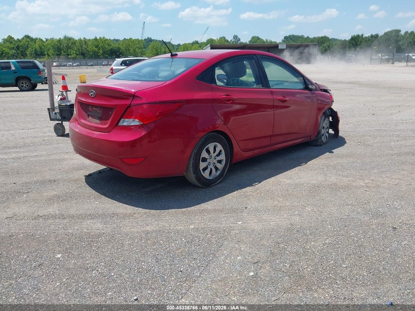 2017 Hyundai Accent VIN KMHCT4AE3HU337218 IAAI salvage auction — FRONT END, Salvage (Tennessee), sold $875 on 2026-07-15 (photo 4)