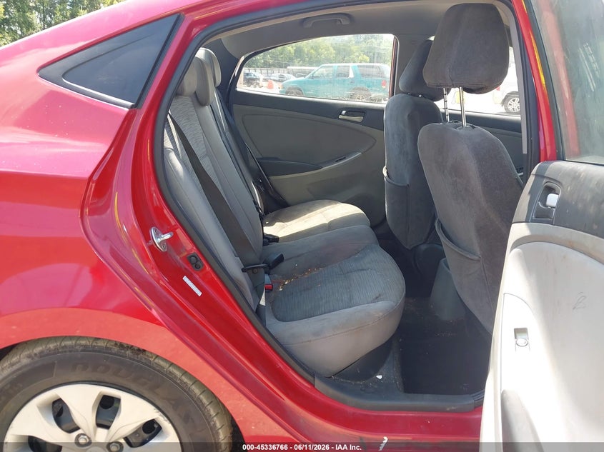 2017 Hyundai Accent VIN KMHCT4AE3HU337218 IAAI salvage auction — FRONT END, Salvage (Tennessee), sold $875 on 2026-07-15 (photo 8)