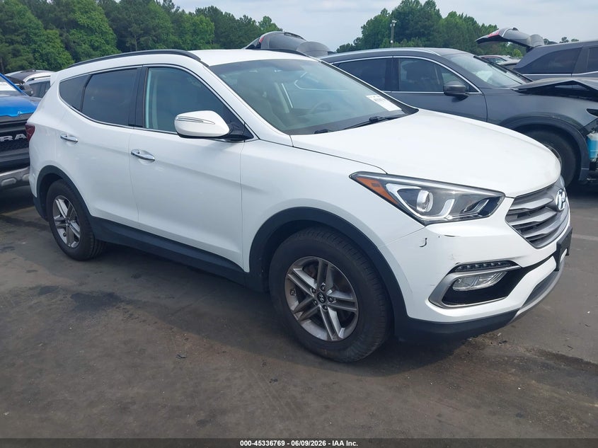 2018 Hyundai Santa fe VIN 5NMZU3LB8JH052746 IAAI salvage auction — REAR END, Salvage (North Carolina), sold $3,400 on 2026-07-23 (photo 1)