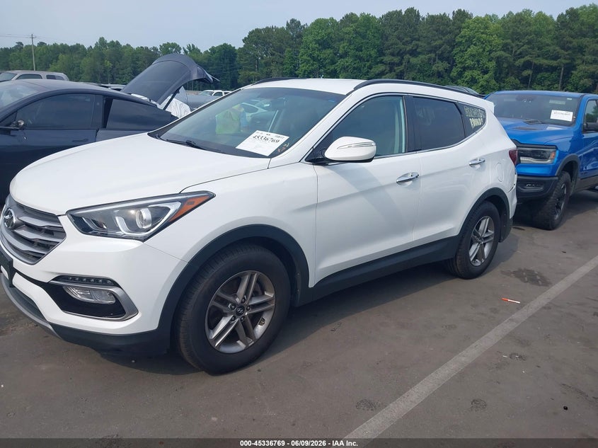 2018 Hyundai Santa fe VIN 5NMZU3LB8JH052746 IAAI salvage auction — REAR END, Salvage (North Carolina), sold $3,400 on 2026-07-23 (photo 2)