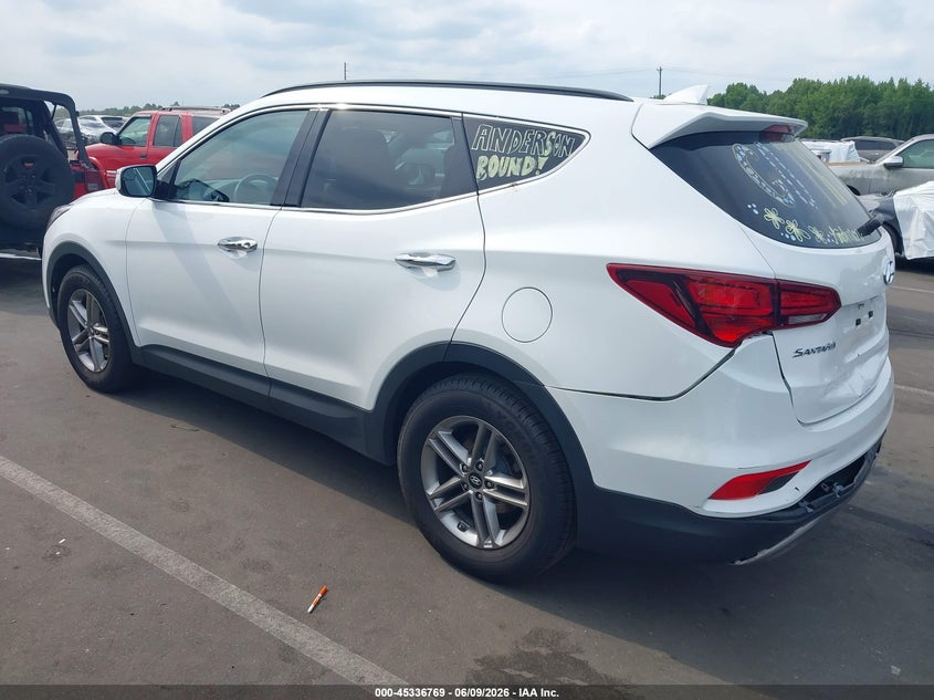 2018 Hyundai Santa fe VIN 5NMZU3LB8JH052746 IAAI salvage auction — REAR END, Salvage (North Carolina), sold $3,400 on 2026-07-23 (photo 3)