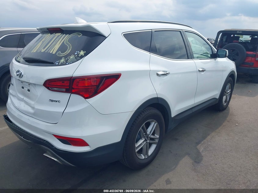 2018 Hyundai Santa fe VIN 5NMZU3LB8JH052746 IAAI salvage auction — REAR END, Salvage (North Carolina), sold $3,400 on 2026-07-23 (photo 4)