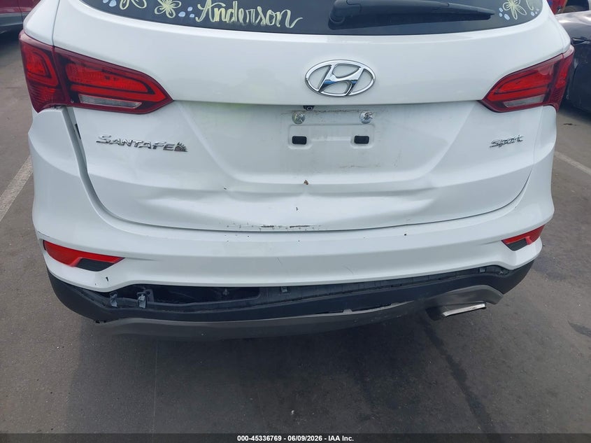 2018 Hyundai Santa fe VIN 5NMZU3LB8JH052746 IAAI salvage auction — REAR END, Salvage (North Carolina), sold $3,400 on 2026-07-23 (photo 6)
