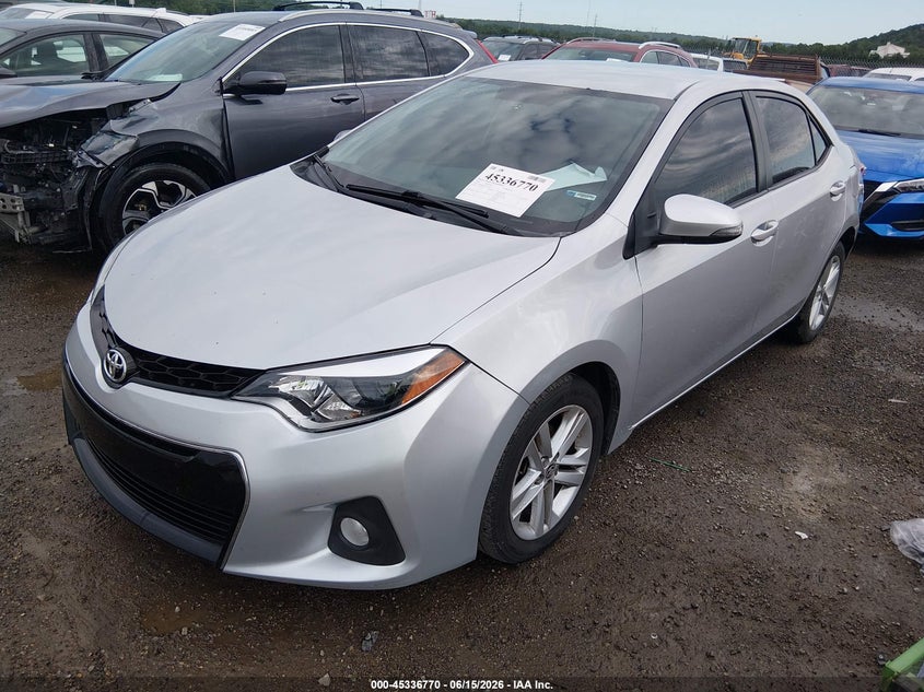 2015 Toyota Corolla VIN 5YFBURHE5FP225563 IAAI salvage auction — HAIL, Clear (Oklahoma), sold $675 on 2026-07-21 (photo 2)
