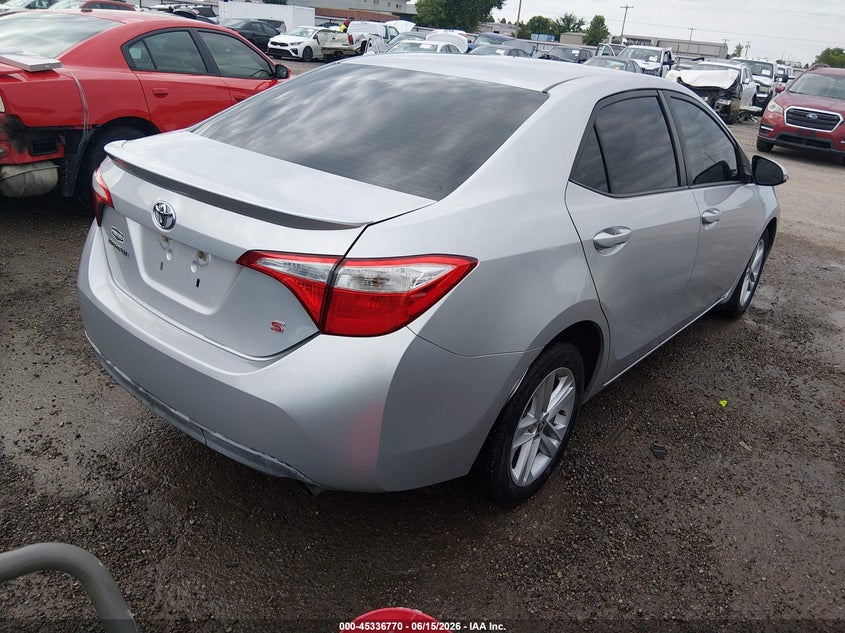 2015 Toyota Corolla VIN 5YFBURHE5FP225563 IAAI salvage auction — HAIL, Clear (Oklahoma), sold $675 on 2026-07-21 (photo 4)