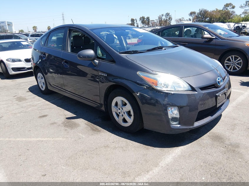 2011 Toyota Prius VIN JTDKN3DU4B0278685 IAAI salvage auction — REAR END, Salvage (California), sold $2,850 on 2026-07-16 (photo 1)