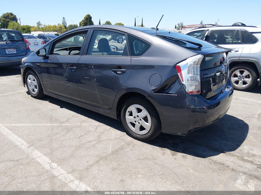 2011 Toyota Prius VIN JTDKN3DU4B0278685 IAAI salvage auction — REAR END, Salvage (California), sold $2,850 on 2026-07-16 (photo 3)