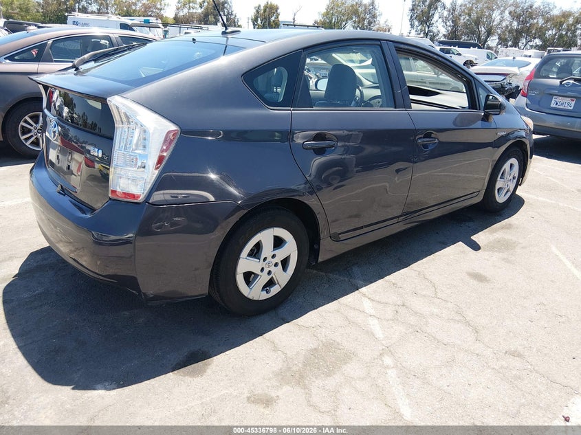 2011 Toyota Prius VIN JTDKN3DU4B0278685 IAAI salvage auction — REAR END, Salvage (California), sold $2,850 on 2026-07-16 (photo 4)