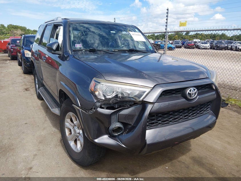 2014 Toyota 4runner VIN JTEZU5JR9E5079082 IAAI salvage auction — ROLLOVER, Salvage (Louisiana), sold $7,650 on 2026-07-13 (photo 1)