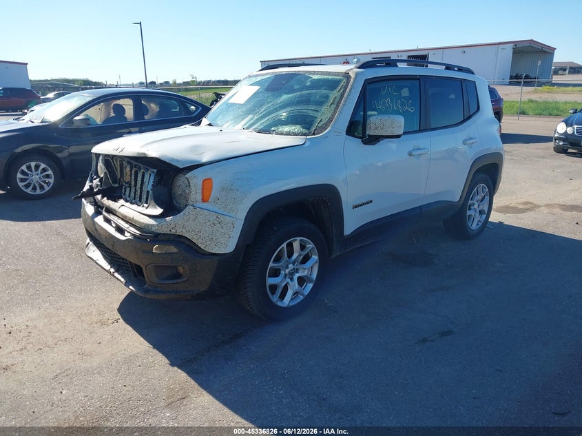 2018 Jeep Renegade VIN ZACCJBBB4JPH98308 IAAI salvage auction — FRONT END, Prior Salvage (Minnesota), sold $1,400 on 2026-08-21 (photo 2)