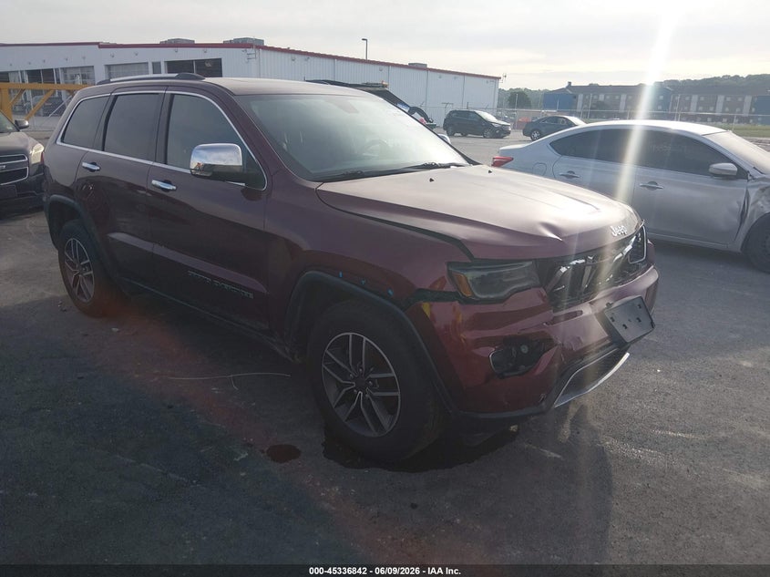 2019 Jeep Grand cherokee VIN 1C4RJFBGXKC772797 IAAI salvage auction — FRONT END, Salvage Title, sold $3,200 on 2026-07-28 (photo 1)
