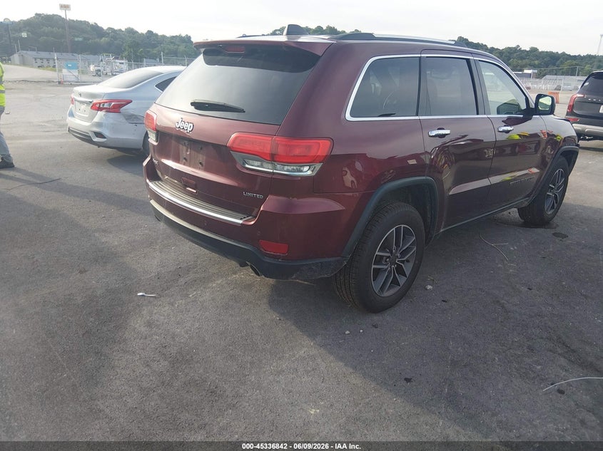 2019 Jeep Grand cherokee VIN 1C4RJFBGXKC772797 IAAI salvage auction — FRONT END, Salvage Title, sold $3,200 on 2026-07-28 (photo 4)